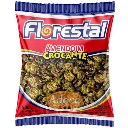 bala amendoim crocante 500g pc
