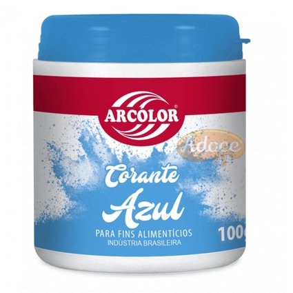 corante em po azul 100g pt
