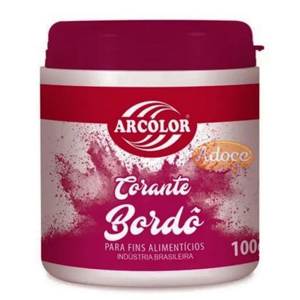 corante em po bordo 100g pt