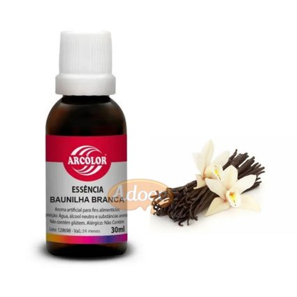 essencia baunilha branca 30ml