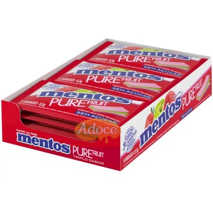 mentos pure 3 camada morango dp