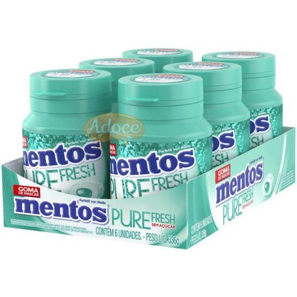 mentos pure fresh wintergreen 56g dp