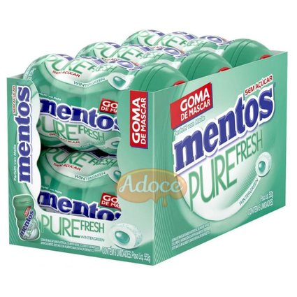 mentos pure wintergreen 92g dp