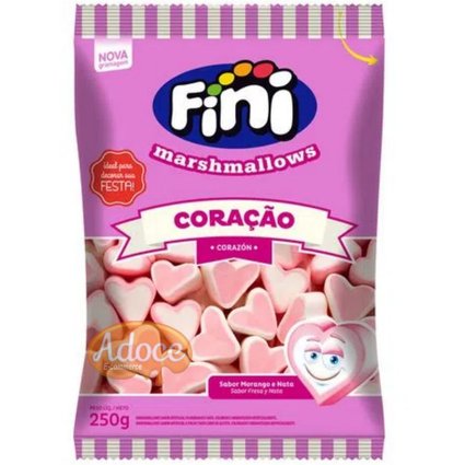 marshmallow coracao 250g pc
