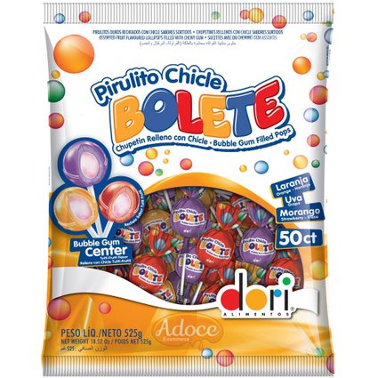 pirulito bolete sortido 525g
