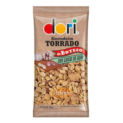 amendoim boteco lascas de alho 320g pc