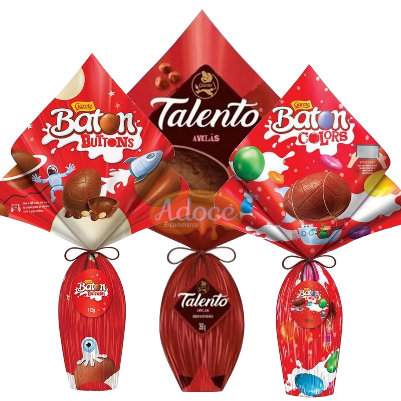 kit ovos 1 talento avela 2 baton