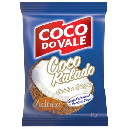 coco ralado umido adocedo 1kg coco do vale