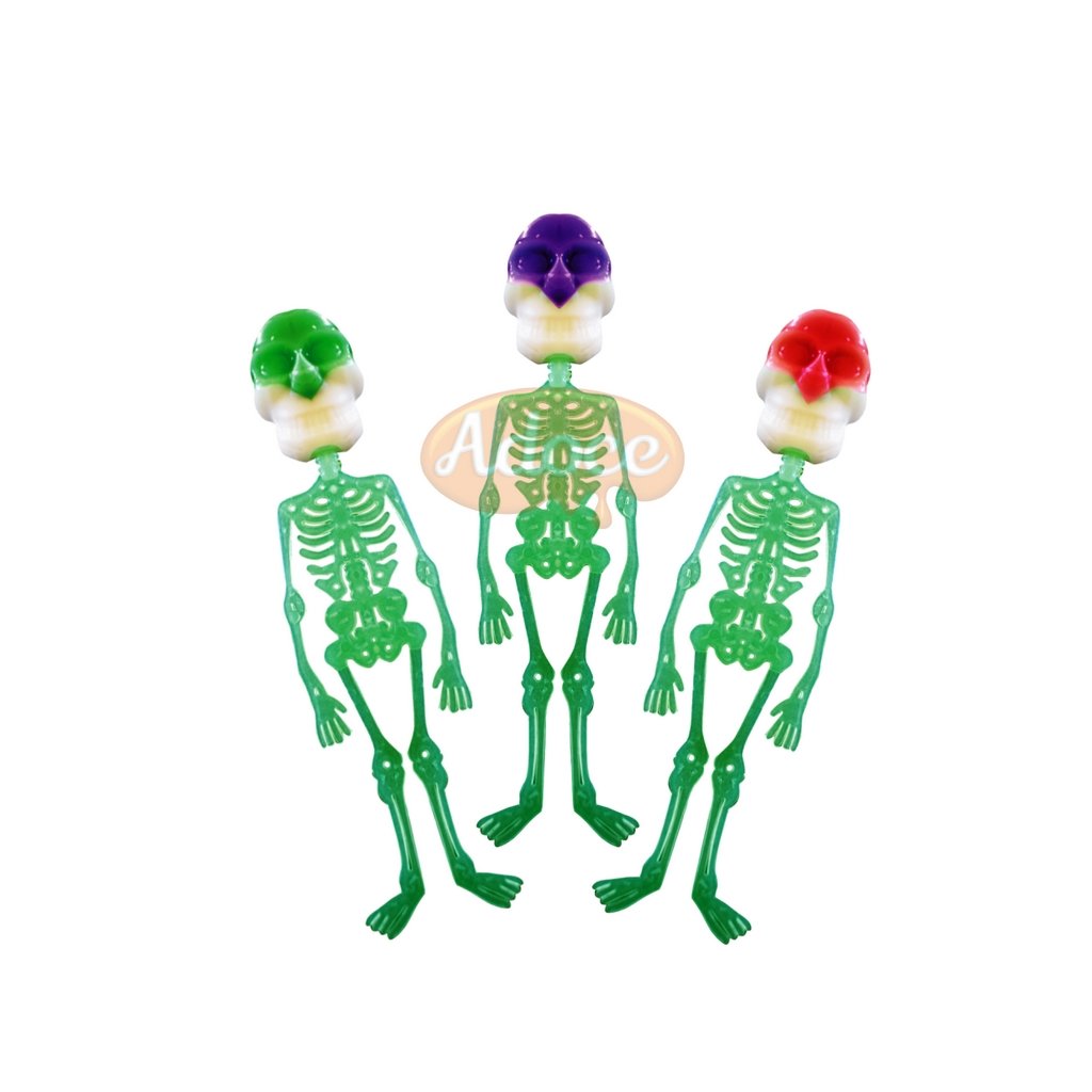 Pirulito Lollipop Sortido Terror Esqueleto 24unX12g Doce Mix Candy