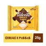 talento branco cereais e passas 15unx25g garoto barra