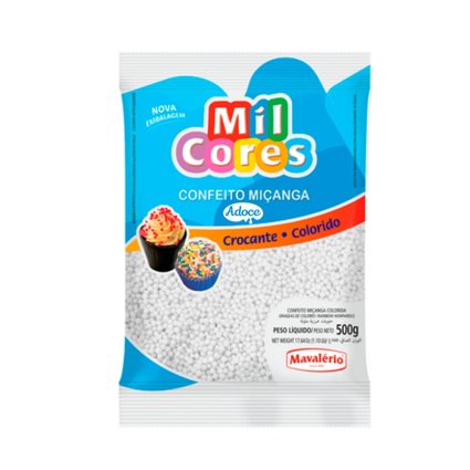 micanga branca n 0 mil cores 500g