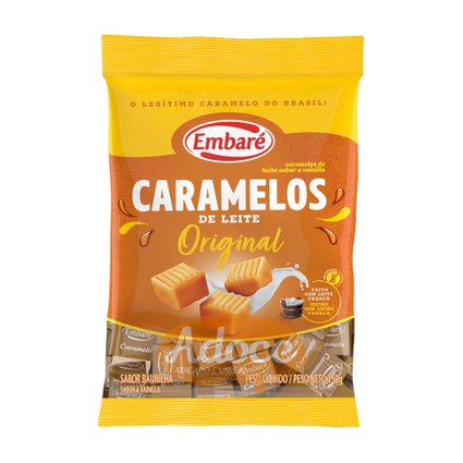 bala caramelos de leite original embare 150g