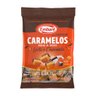 bala caramelos meio a meio leite e chocolate embare 150g