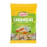 bala caramelos meio a meio leite e coco embare 150g