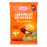 bala caramelos recheados originalidades embare 600g