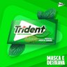 goma de mascar trident menta 8g masca e destrava