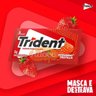 goma de mascar trident morango frutila 8g masca e destrava