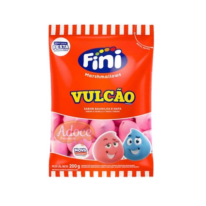 marshmallow fini vulcao rosa 200g